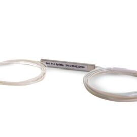 SPLITTER OPTICO 1X4 PLC SIN CONECTORES X 1,5 METROS CUBIERTA BLANCA