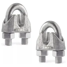 Abrazadera Cable Acero 1/4′ Tipo candado